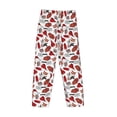 thumbnail image 5 of Goofa Red Food Printed Soft Pajama Pants for Men, Wide Leg Comfy Casual Lounge Yoga Pants-Small, 5 of 9
