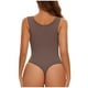 thumbnail image 5 of Body moldeador para mujer, camisola de color liso, sin costuras, con cintura ajustada, moldeador triangular, moldeador de poliéster para mujer., 5 of 5