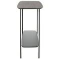 thumbnail image 4 of Safavieh Kayleigh Modern Wood and Metal Console Table, Dark Gray Oak/Matte Black, 4 of 4