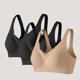 thumbnail image 2 of Mujeres de Color Sólido Cuatro Filas Ajustable Inalámbrico Sujetador Levantamiento Reunión Plegable Sagging Diaria Ropa Interior, Ropa Interior Cómoda, 2 of 5
