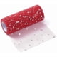 thumbnail image 2 of 1 rollo de cintas de malla decorativas con lentejuelas brillantes, tela de tul, rollo de tela para hacer faldas, patrón de estrellas rojo, 6 pulgadas (15 cm), 25 yardas (22,86 m), 2 of 2