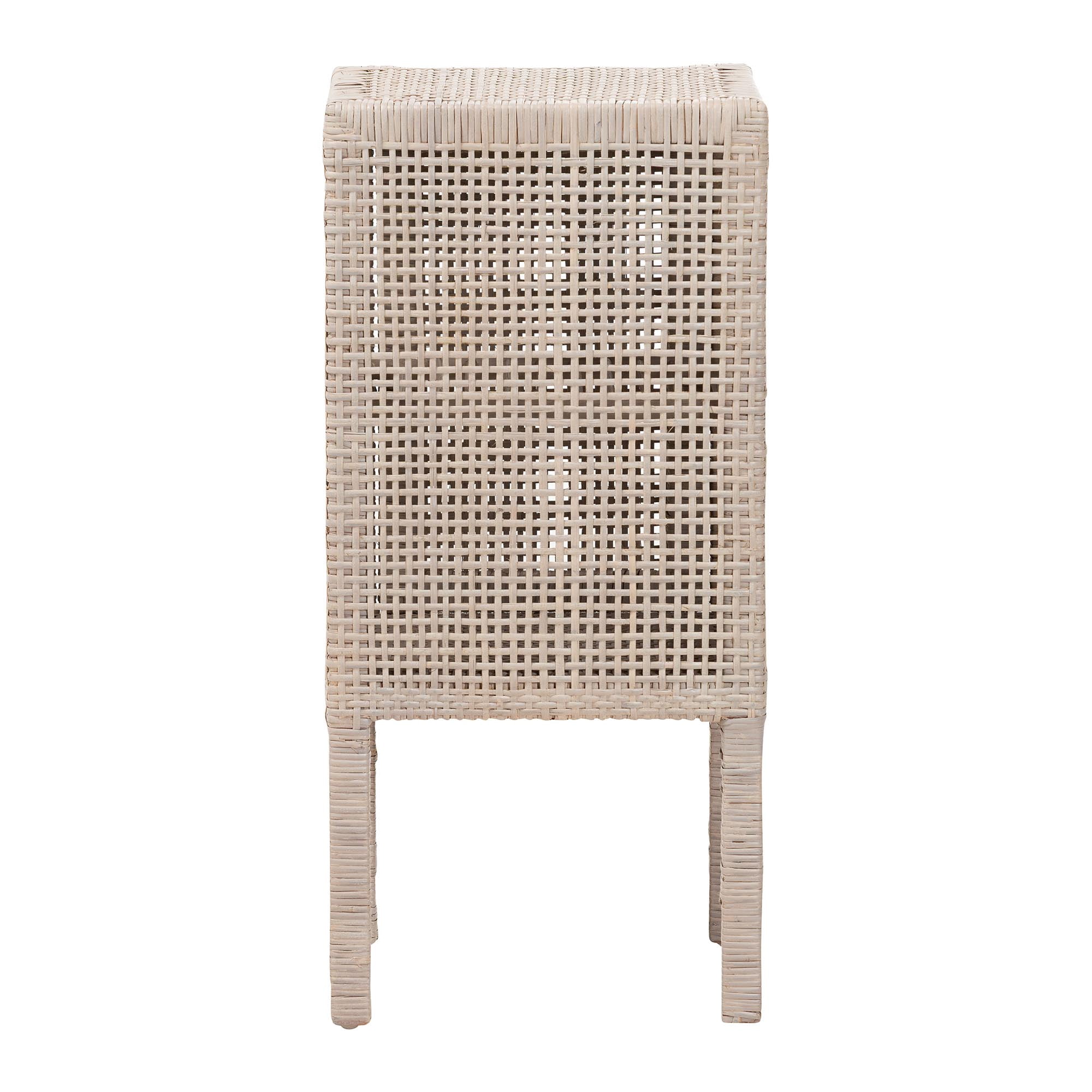 bali & pari Vivan Boho Nightstand, 2-Tier, French Grey