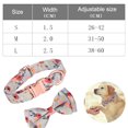 thumbnail image 2 of Collar para perro con lazo y flores, el collar para niña es adecuado para perros grandes y pequeños., 2 of 5