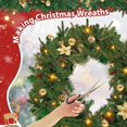 thumbnail image 3 of Guvpev 9FT Christmas Garland with Lights, Artificial Christmas Cedar Garlands Decorations with Berries, Flowers, Balls, Faux Greenery Garland Ornaments for Mantle, Table, Stairs, Indoor Outdoor Decor, 3 of 12