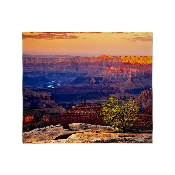 CafePress - Grand Canyon Sunset Throw Blanket - Soft Fleece Throw Blanket, 50"x60" for All Ages