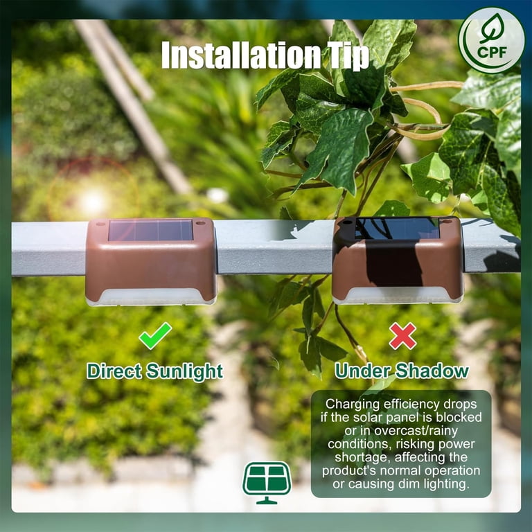 Tmdioo Solar Deck Lights, 16 Pack Waterproof Step Lights photo 5