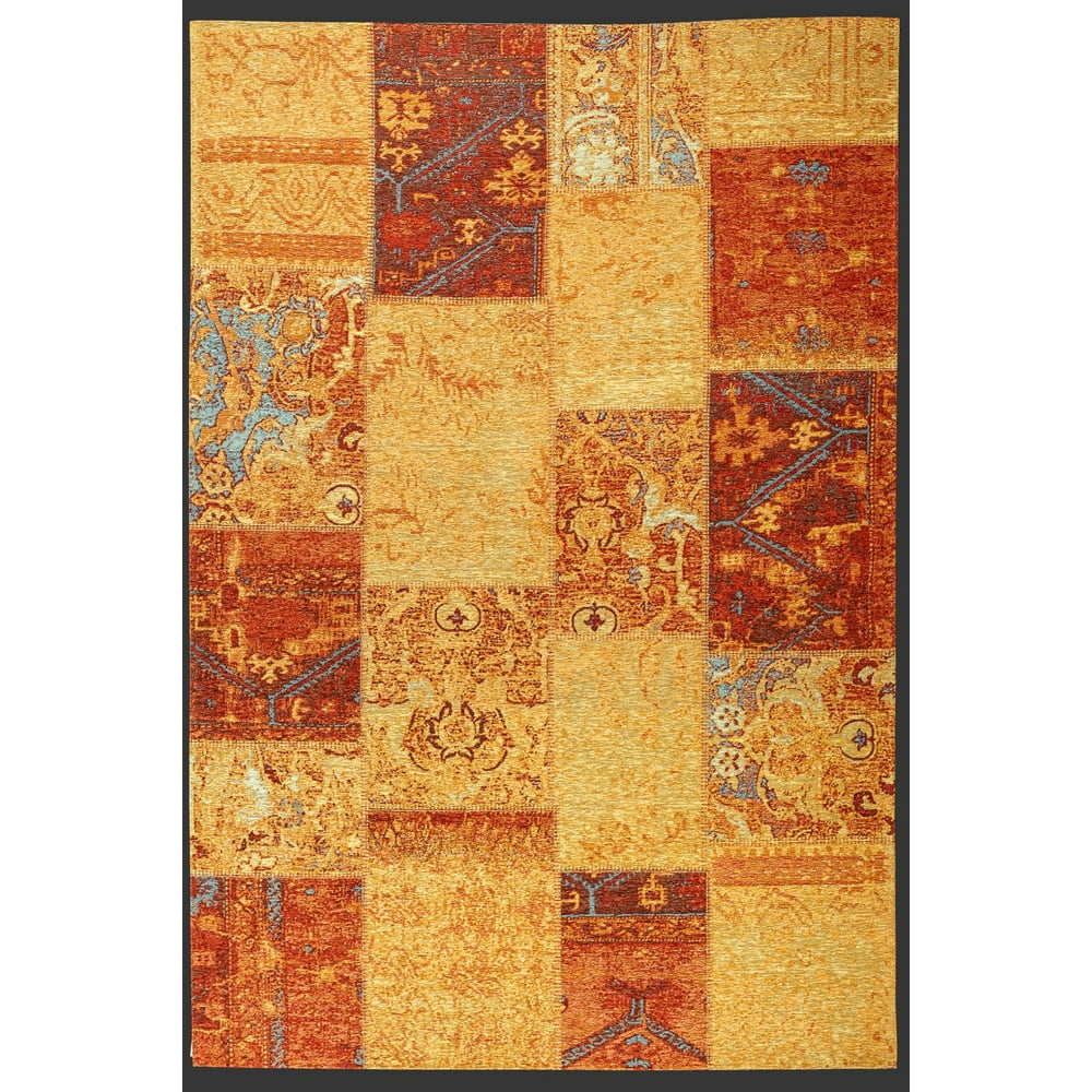Alexandria Polypropylene Indoor Area Rug Gold (5X8 Rectangle) Made in