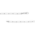 thumbnail image 5 of SZUL Women's 14K Solid White Gold 3.80mm Paperclip Necklace - 18 Inch, 5 of 6