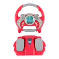 thumbnail image 1 of Niños simulación volante juguete copiloto juguete sonido juguete simular conducción rojo perfke Volante simulado, 1 of 9