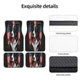 thumbnail image 5 of Sikiie Independence Day Collie Car Foot Mat Set of 4 Pieces Basics Universal Fit Rubber Carpet Floor Mats For Car SUV Van & Truck, 26.8"L x 17.3"W (Front), 13"L x 17.3"W(Rear), 5 of 6