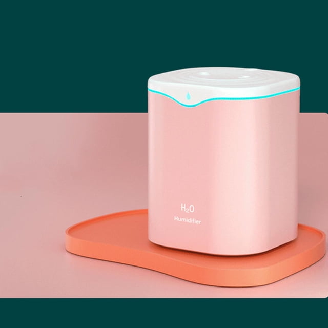 Willstar 2L Air Humidifier Portable Water Drop Humidifier USB Air Purifier Aroma Diffuser for Car Home Office (Pink)