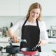 thumbnail image 1 of unbranded 10Ud Delantal Cocina Unisex Negro Resistente Impermeable Polyester Con Bolsillos, 1 of 6
