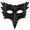 Black, variant on Bulex Halloween Crow Mask for Adult, Raven Half Face Mask for Masquerade Mardi Gras Costume Cosplay Party Supplies