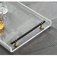 thumbnail image 5 of Acrylic Tray,with Black Metal Handle,for Coffee Table,Decorative,16x12 inch, 5 of 6
