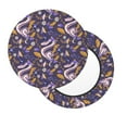thumbnail image 2 of Bingfone Snake And Floral Padded Round Bar Stool Cover Cushion with Elastic Fabric Round Chair Seat - Snake And Floral, 2 of 7