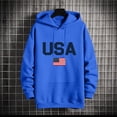 thumbnail image 6 of Hvogkswy Drawstring Hooded Sweatshirt for Men USA Graphic Long Sleeve Pullover Hoodies Fashion Fall Oversized Sweatshirts with Kangaroo Pocket, 6 of 6