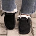 thumbnail image 3 of Zapatos de algodón de talla grande para mujer de Europa y Estados Unidos con suela gruesa y acolchado de terciopelo cálidos para invierno, 3 of 6