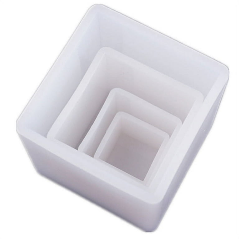 Large Square Resin Molds Large Cube Silicone Casting Molds Large Resin Mold  Glossy Deep Square Molds Deep Epoxy Resin Molds For Flowers Bouquet