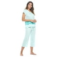 thumbnail image 2 of Casual Nights Women's Capri Pajama Set, Top with Capri Pants Pjs Floral Pajama Sets, 2 of 5