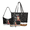 Capybara in Christmas Sweater, variant on Tutolipy Dog Zipper Pocket 3 Piece Handbag for Ladies, Lightweight Long Wallet, Fashionable Personalized Underarm Shoulder Bag for Work