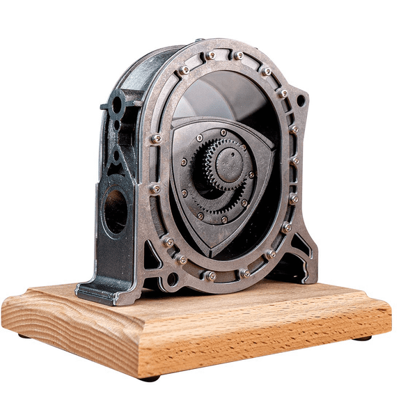 Wankel Rotary Engine Model Kit - Functional Four-Stroke Metal Mechanical Assembly for Adults, STEM Educational Display & Engineering Gift