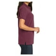 thumbnail image 3 of Mafoose Womens Heavyweight Cotton Pique Polo Shirt Burgundy M, 3 of 6