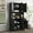 Black, variant on Euroco 70.87" Tall Wardrobe& Kitchen Cabinet, with 6-Doors, 1-Open Shelves and 1-Drawer for bedroom,Black