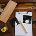 thumbnail image 3 of OULII 2Pcs Black Stainless Steel Hinge Repair Brackets for Damaged Hinges 3.3X3.1X0.2In, 3 of 8
