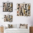 thumbnail image 4 of Designart "Urban Passion Abstract Expression I" Modern Geometric Framed Wall Art Set Of 2 - Modern Black Framed Canvas Set For Living Room Decor, 4 of 6