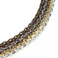 thumbnail image 3 of U8MO 10 Meters Iron Metal Flat Cable Oval Chain 2x3mm 3x4mm 4x5mm 5x8mm Gold/Silver-Gold-2x3mm, 3 of 6