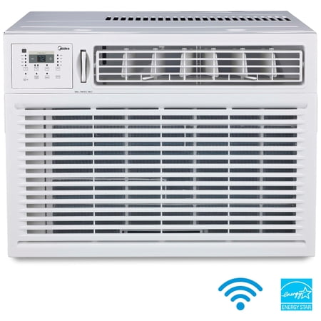 Midea 25,000 BTU 230V Smart Window Air Conditioner with ComfortSense Remote, White, MAW25S2WWT