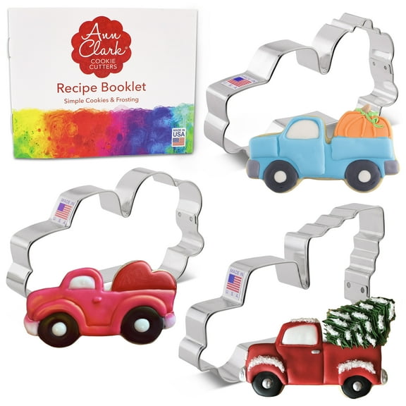 Ann Clark Truck Set Cookie Cutter Set, 3-Piece, Made in USA