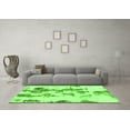 thumbnail image 3 of Ahgly Company Indoor Rectangle Abstract Green Modern Area Rugs, 4' x 6', 3 of 4
