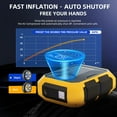 thumbnail image 6 of Tire Inflator 100 PSI, Car Tire Air Pump, Portable Air Compressor for Tires, Yellow, for Gift, 6 of 7