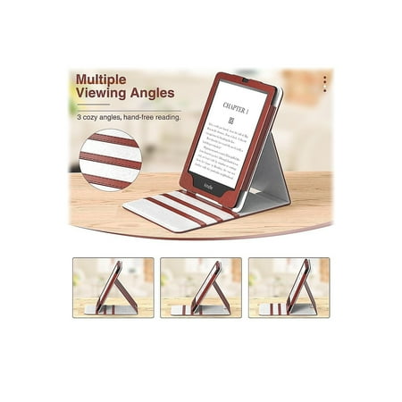 SaharaCase - Multi-Angle Case for Amazon Kindle Paperwhite (11th Generation - 2021 release) - Brown