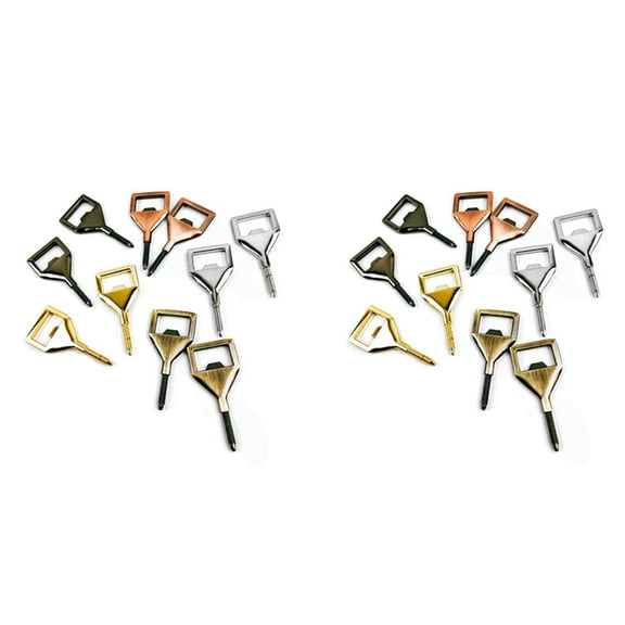 20X Metal Bottles Opener Kits Blank Opener Insert DIY Metal Beer Opener Square Opener