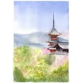 thumbnail image 2 of Shefranov, Olga 18x24 Black Ornate Wood Framed with Double Matting Museum Art Print Titled - Asian Landscape I, 2 of 4