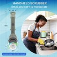 thumbnail image 3 of Bell + Howell Scrubtastic Express Olive Green Rechargeable Handheld Power Scrubber – Cordless Bathroom Cleaner, 3 of 8