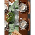 thumbnail image 2 of nqOlkjepod Green Ombre Table Runner 72 Inches Long Farmhouse Dress Scarves, Farmhouse Abstract Mottled Texture Art Dining Tablerunner for Coffee Table/Kitchen Island/Party Décor, 18" x 72", 2 of 8