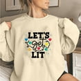 thumbnail image 2 of Fheaev Ugly Christmas Hoodie Sweatshirt For Women Graphic Christmas Tree Printed Winter Holiday Pullovers T-Shirt Blouse Top Crew-Neck Long-Sleeved Loose Casual Funny Christmas Sweaters, 2 of 3