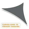 thumbnail image 6 of LOVE STORY Sun Shade Sail Triangle 95% UV Block Sunshade Awning for Backyard Yard Deck Patio Garden Outdoor Activities and Facility, 20'x20'x20' Dark Grey, 6 of 7
