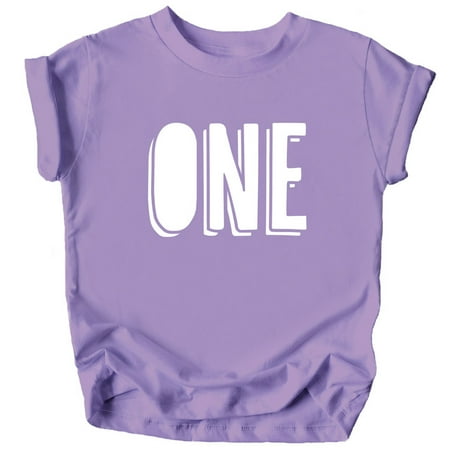 

Bold One 1st Birthday T-Shirts for Baby Girls and Boys First Birthday Outfit Purple Shirt 18 Months