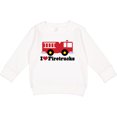 thumbnail image 2 of Inktastic I Heart Firetrucks Toddler Sweatshirt, 2 of 4