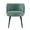 Green, variant on Modern Kaya Pleated Velvet Dining Chair in Nude