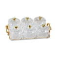 thumbnail image 3 of Fruit Snacks Serving Platter Serving Bowls Food Kitchen Plate Storage Container for Wedding Clear 6 Bowls, 3 of 9
