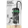 thumbnail image 4 of Zootealy "High-Powered Woodworking Edge Trimmer Set with Adjustable 6-Speed Button Switch - Reinforced Shell, Linear Guide Tooth, Edge Guide Wheel, Wrenches, Brush Set, 15 Cutters - Black+Green US, 4 of 6
