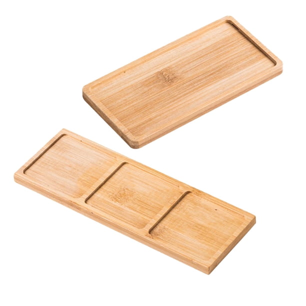 Bandeja de baño de 2 piezas, bandeja para tanque de inodoro, soporte de pedestal, jabonera, bandeja de tocador Rectángulo
