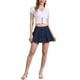 thumbnail image 2 of Falda Mini de Mezclilla Casual Plisada para Mujer INSPIRE CHIC Azul Oscuro XS, 2 of 5