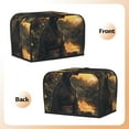 thumbnail image 3 of Kdxio Sunset Meditating Doberman Print Toaster Cover Bread Machine Cover Fits for Most Standard 2 Slice Toasters,Keep Toaster Free From Dust And Fingerprint Oven Dustproof Cover, 3 of 7