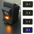thumbnail image 3 of MYG 1x Car LED On/Off Indicator Rocker Toggle Switch Driving Fog-Lamp Work Light Bar, 3 of 5